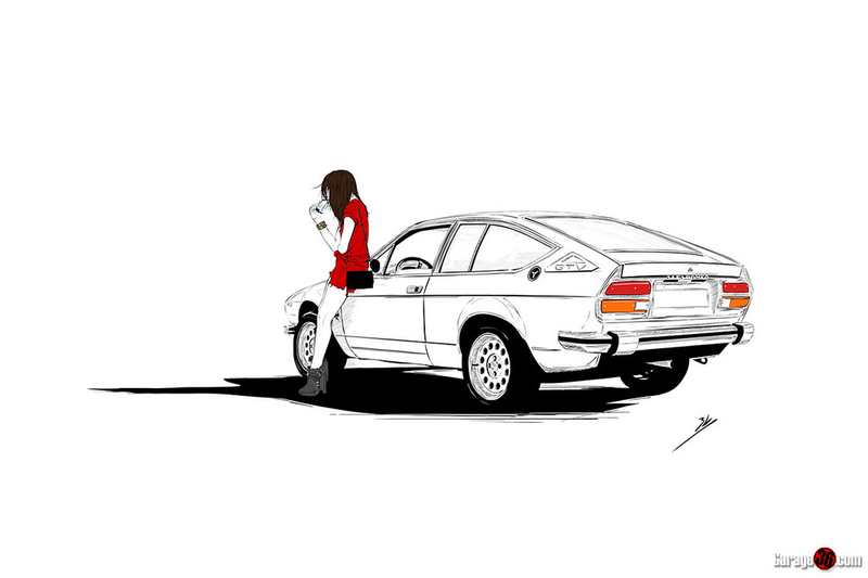 Illustration for article titled Cars & Coffee illustrated